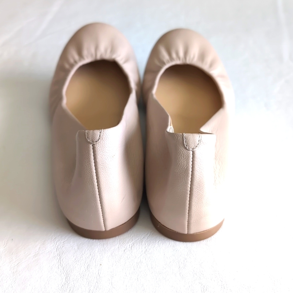 J. Crew Beige Italian Leather Ballet Flats - Picture 4 of 9